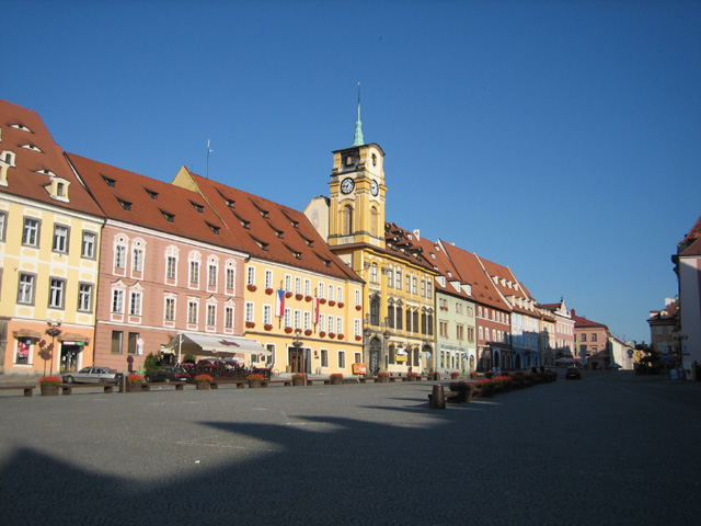 Im Zentrum von Cheb (CZ)