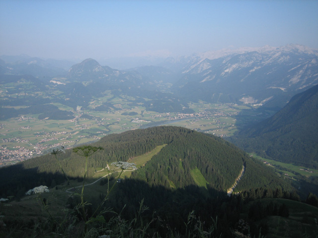 Blick vom Rossfeld Richtung Österreich